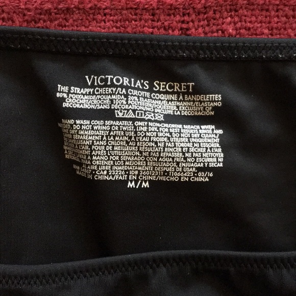 Victoria’s Secret black bikini bottoms, M - Picture 2 of 6